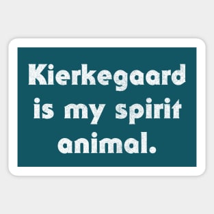 Kierkegaard Is My Spirit Animal Sticker